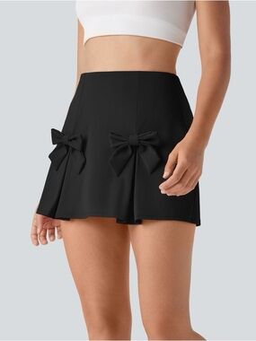 Halara High Waisted Tummy Control Skort - Removable Bows